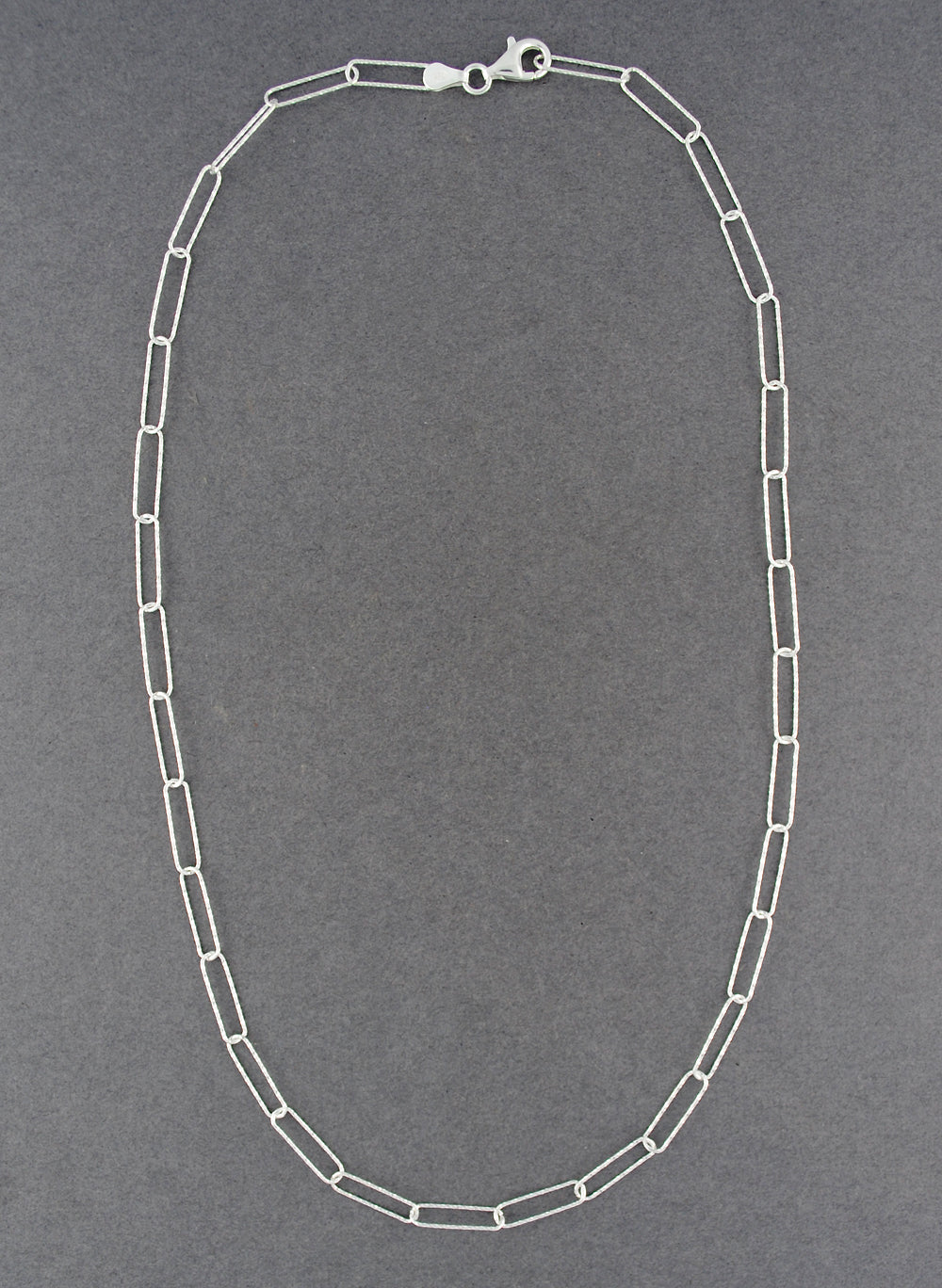 Sterling Silver Paper Clip Necklace