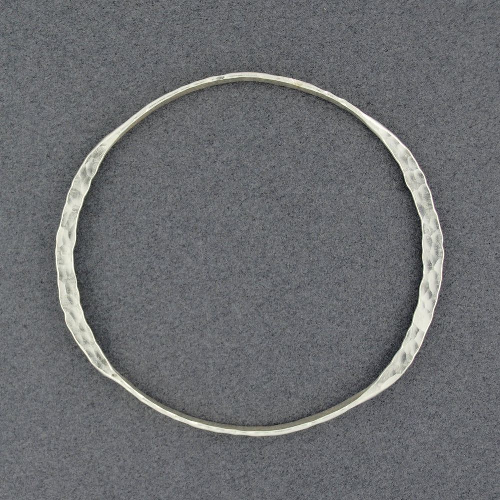 Hill Tribe Silver Hammered Bangle Bracelet