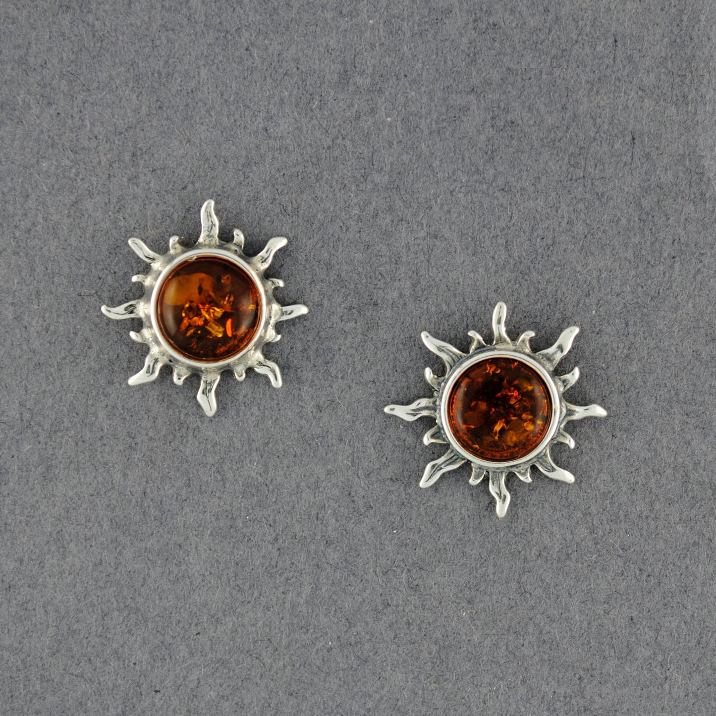 Amber Medium Large Post Earrings