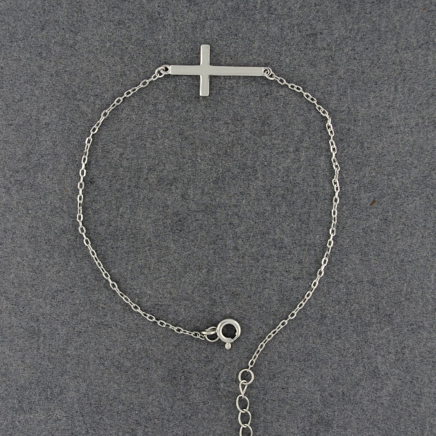Sterling Silver Cross Bracelet