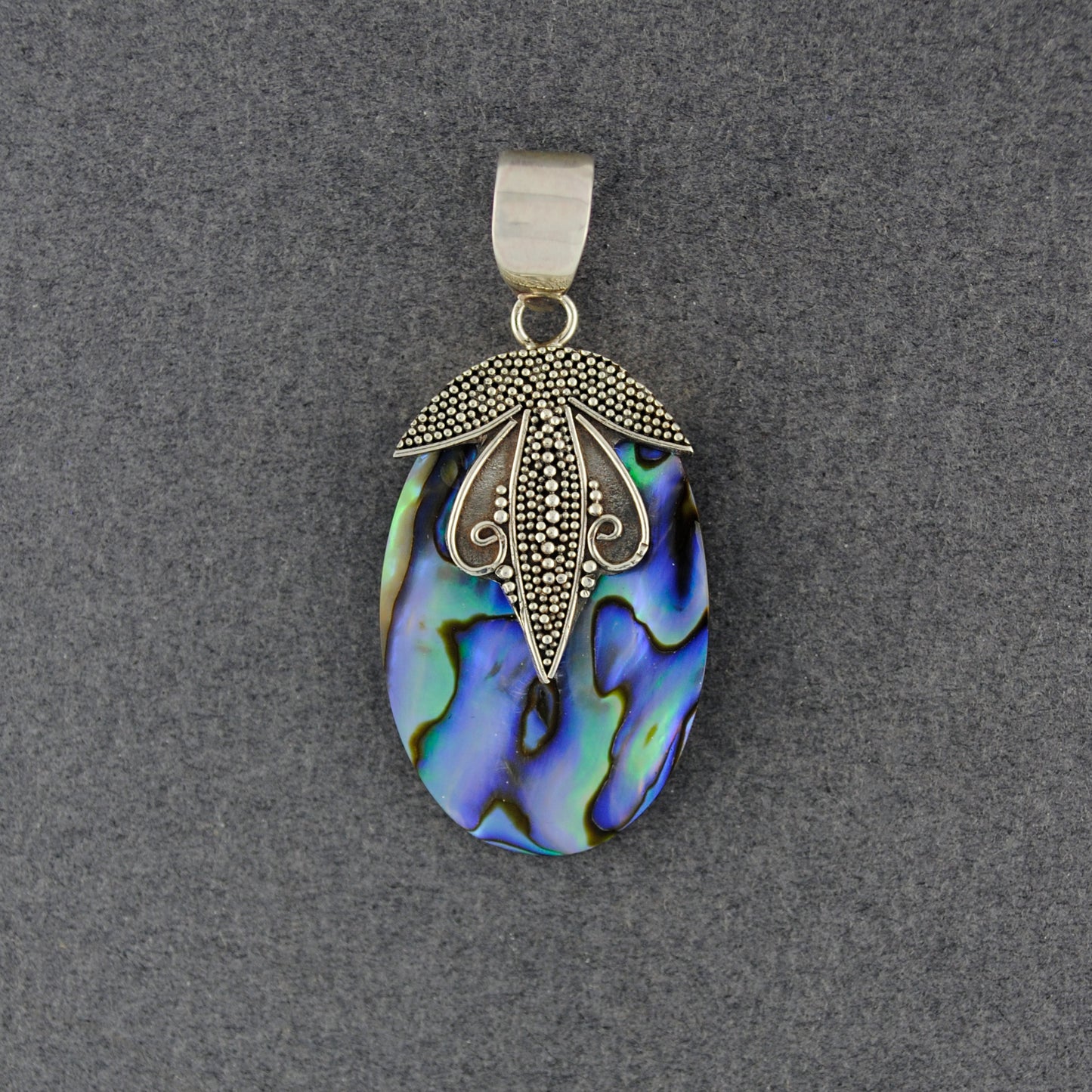 Abalone with Antique Design Pendant