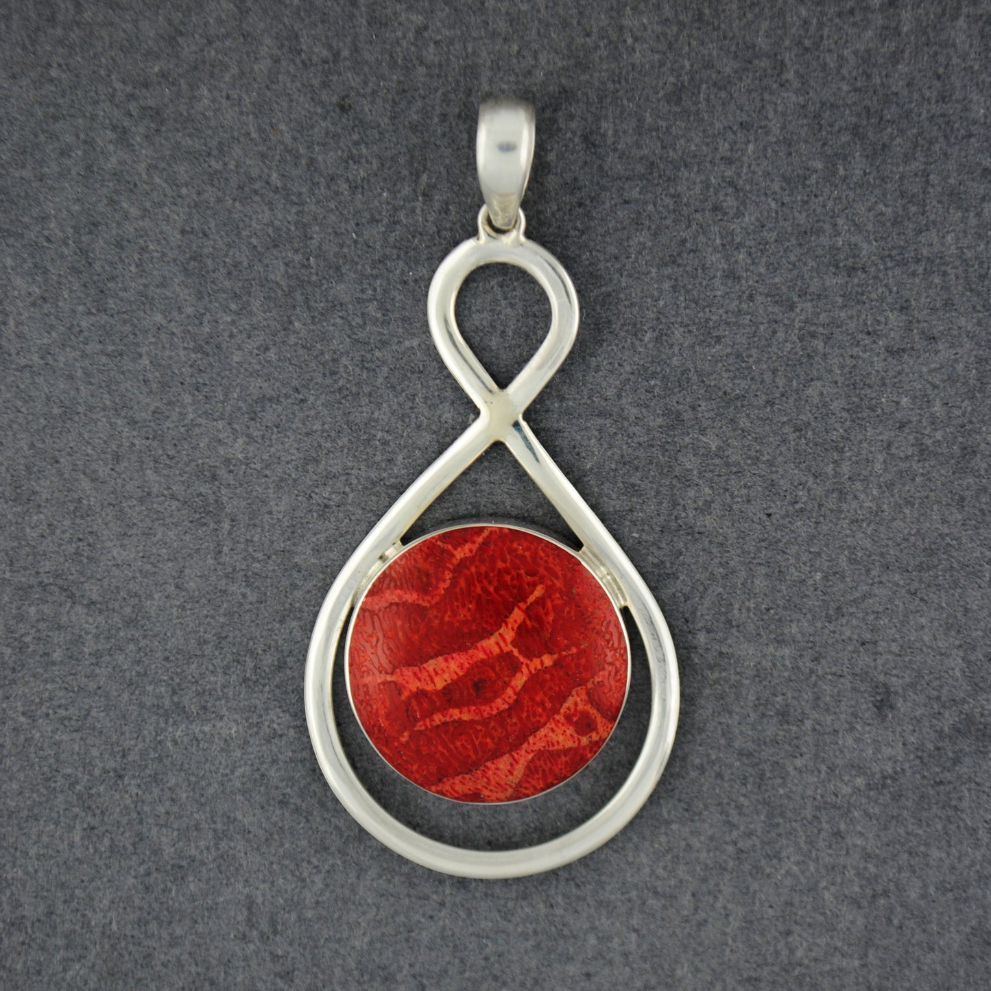 Coral Infinity Pendant