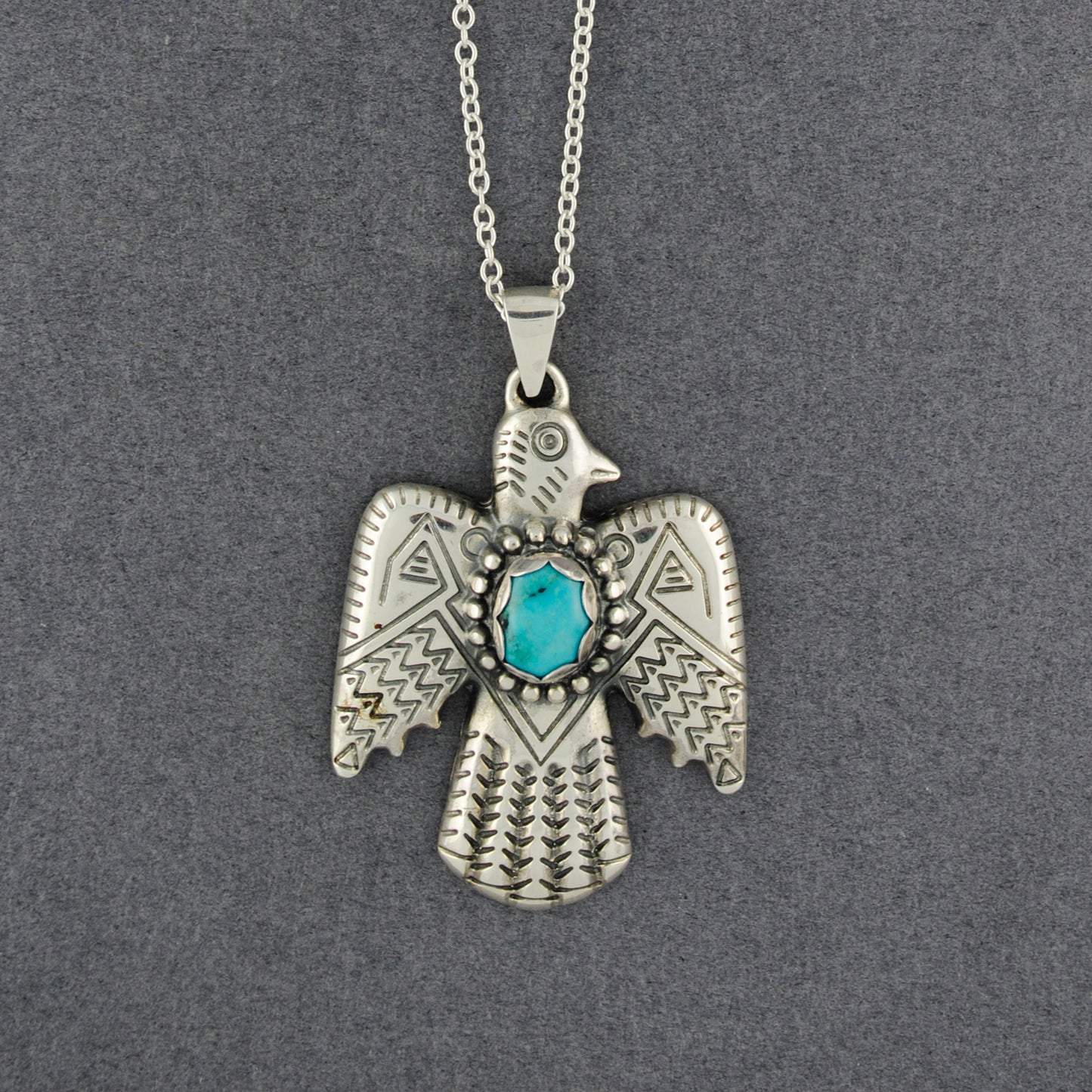 You Got The Silver Thunderbird Turquoise Necklace
