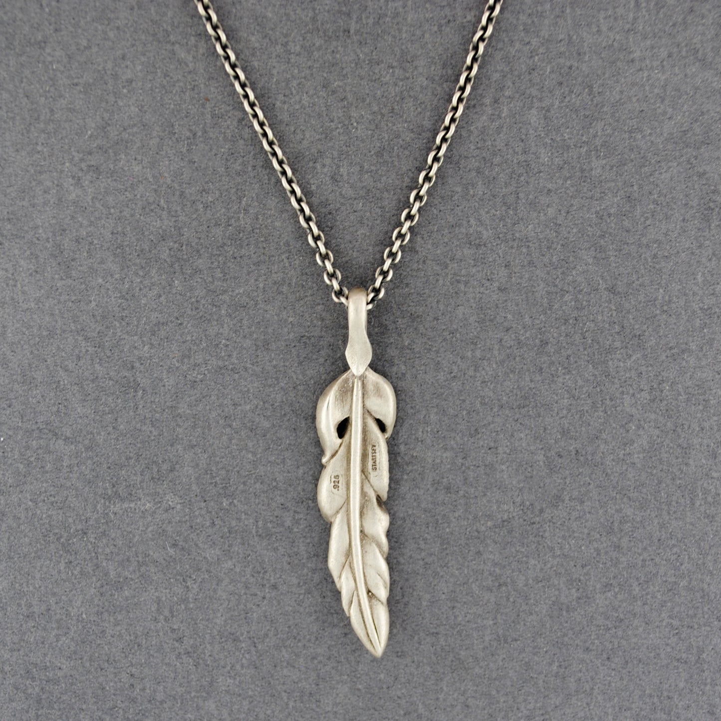 Baroque Feather Necklace