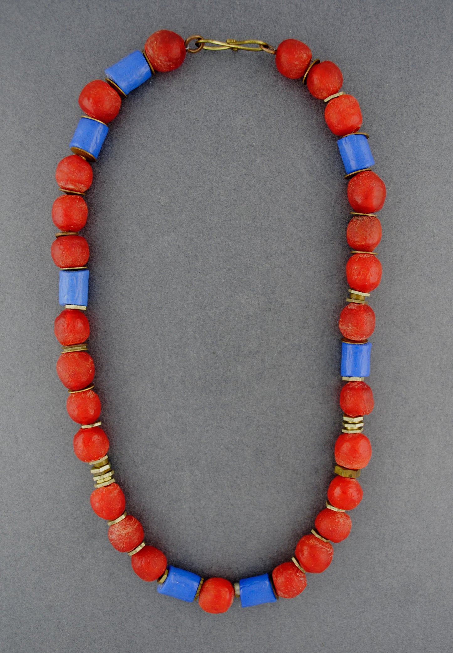 African Brass Beaded Necklace
