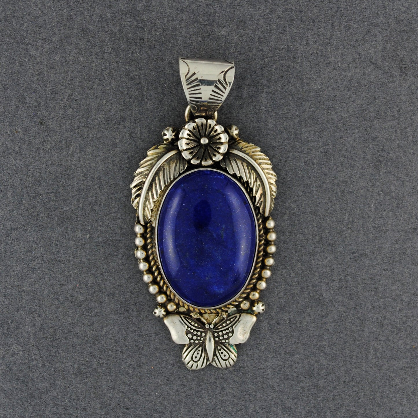 Brenda Jimenez Butterfly Lapis Pendant