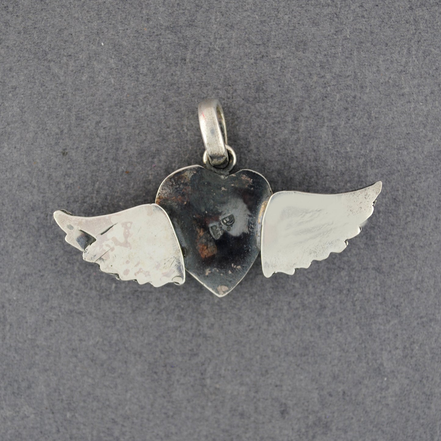 Turquoise Winged Heart Pendant