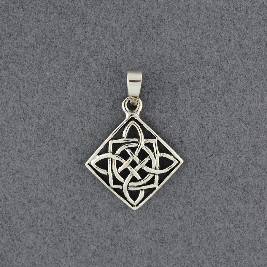 Sterling Silver Geometric Celtic Knot Pendant