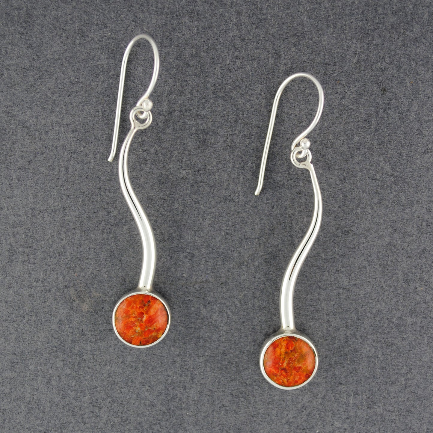 Curved Coral Earrings