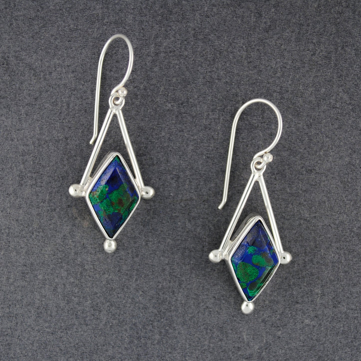 Imperial Azurite Earrings