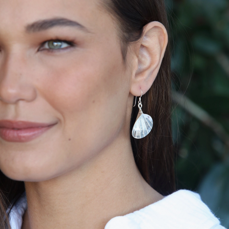 Hill Tribe Silver Calla Lily Earrings