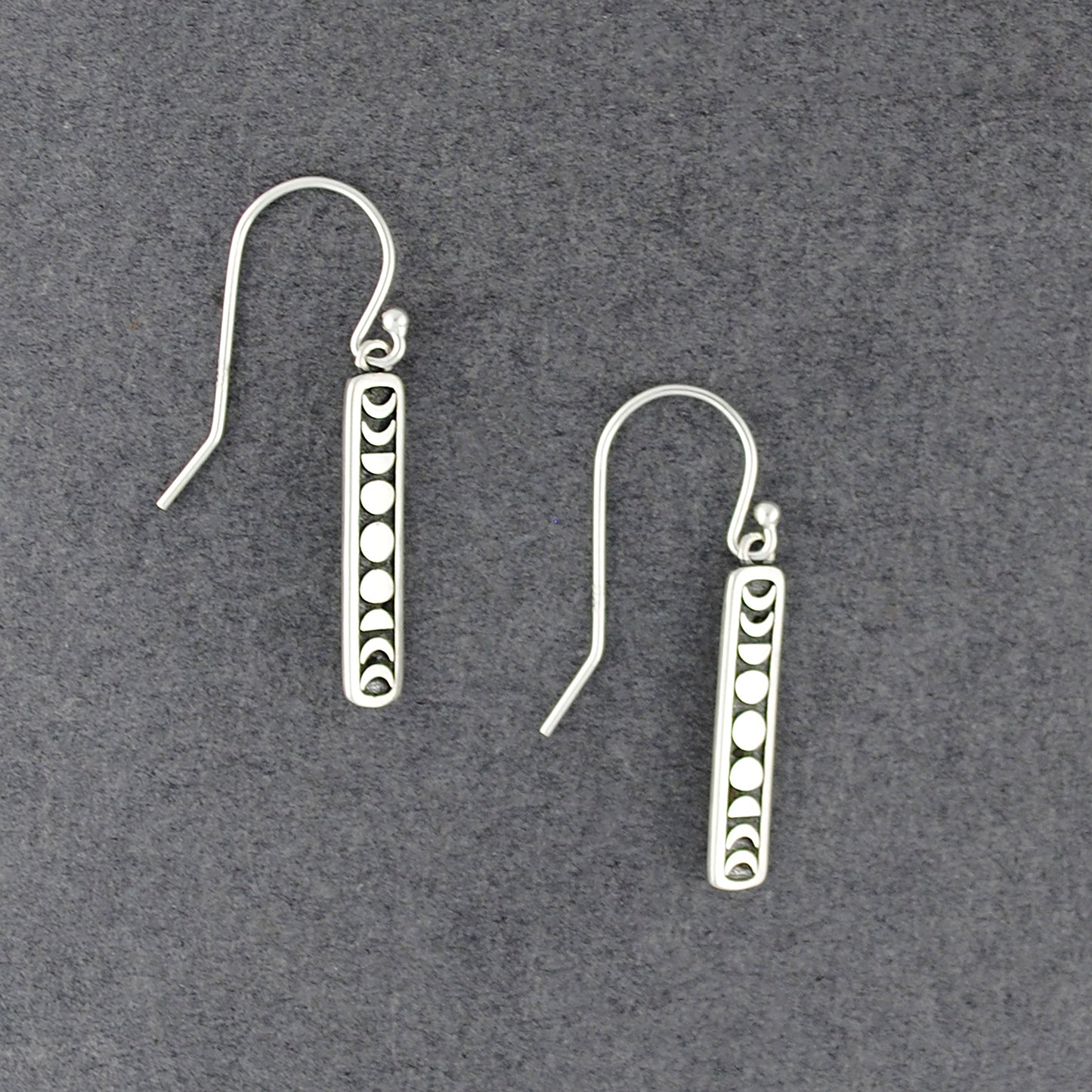 Sterling Silver Moon Phases Earring
