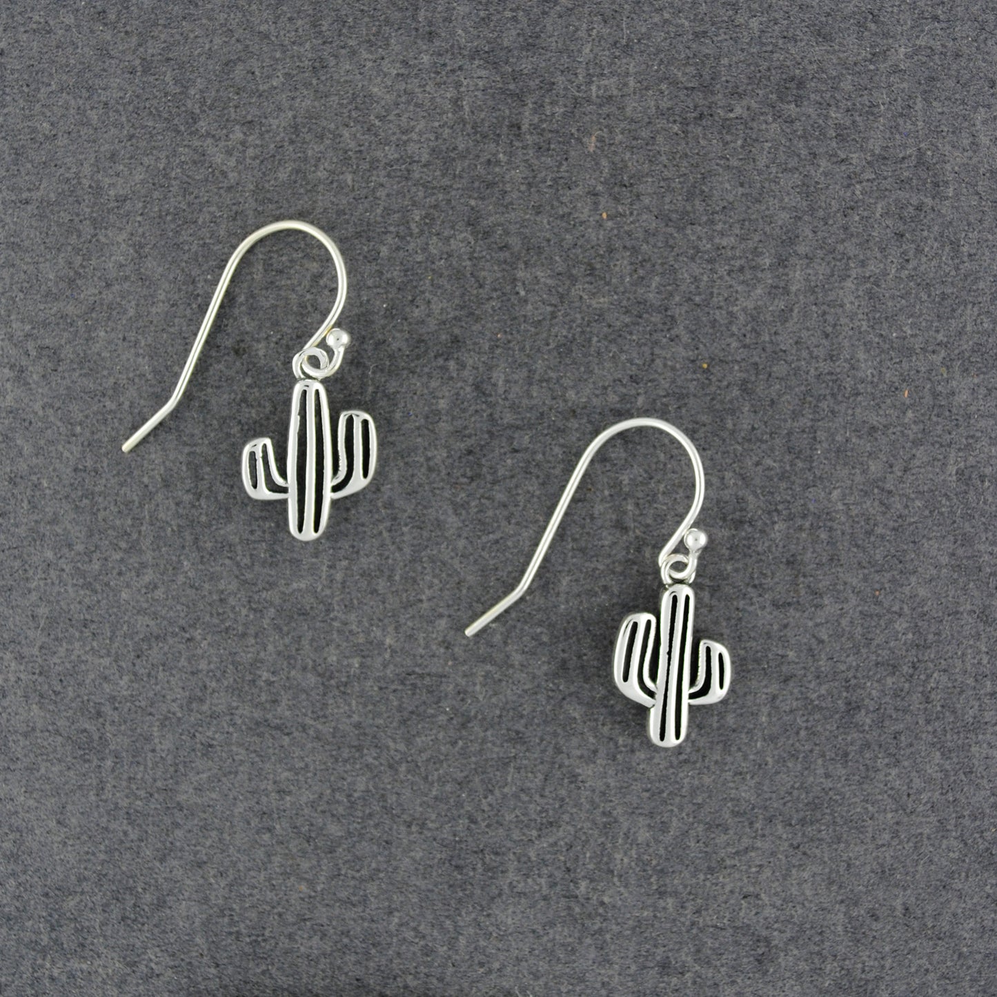 Sterling Silver Mini Cactus Earrings