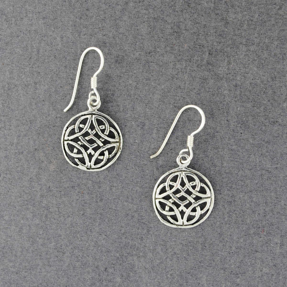 Sterling Silver Celtic Circle Earrings