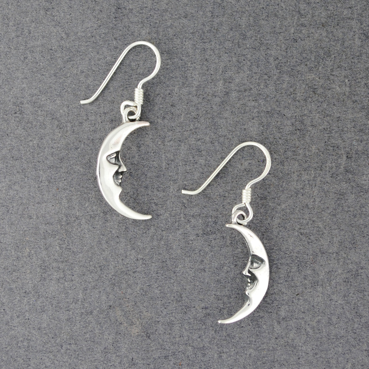 Sterling Silver Crescent Moon Earrings