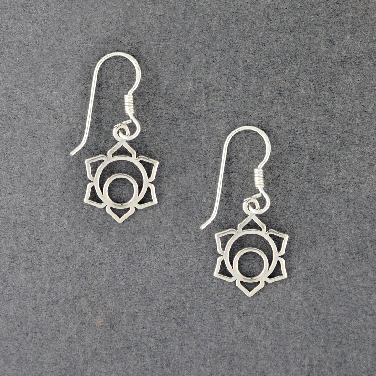 Sterling Silver Sacral Chakra Earrings