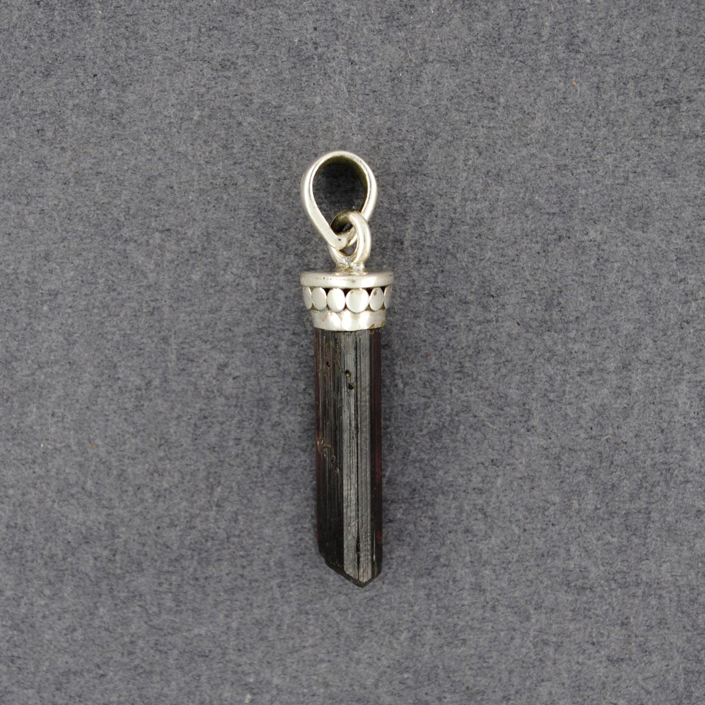 Sterling Silver Tourmaline Point Pendant