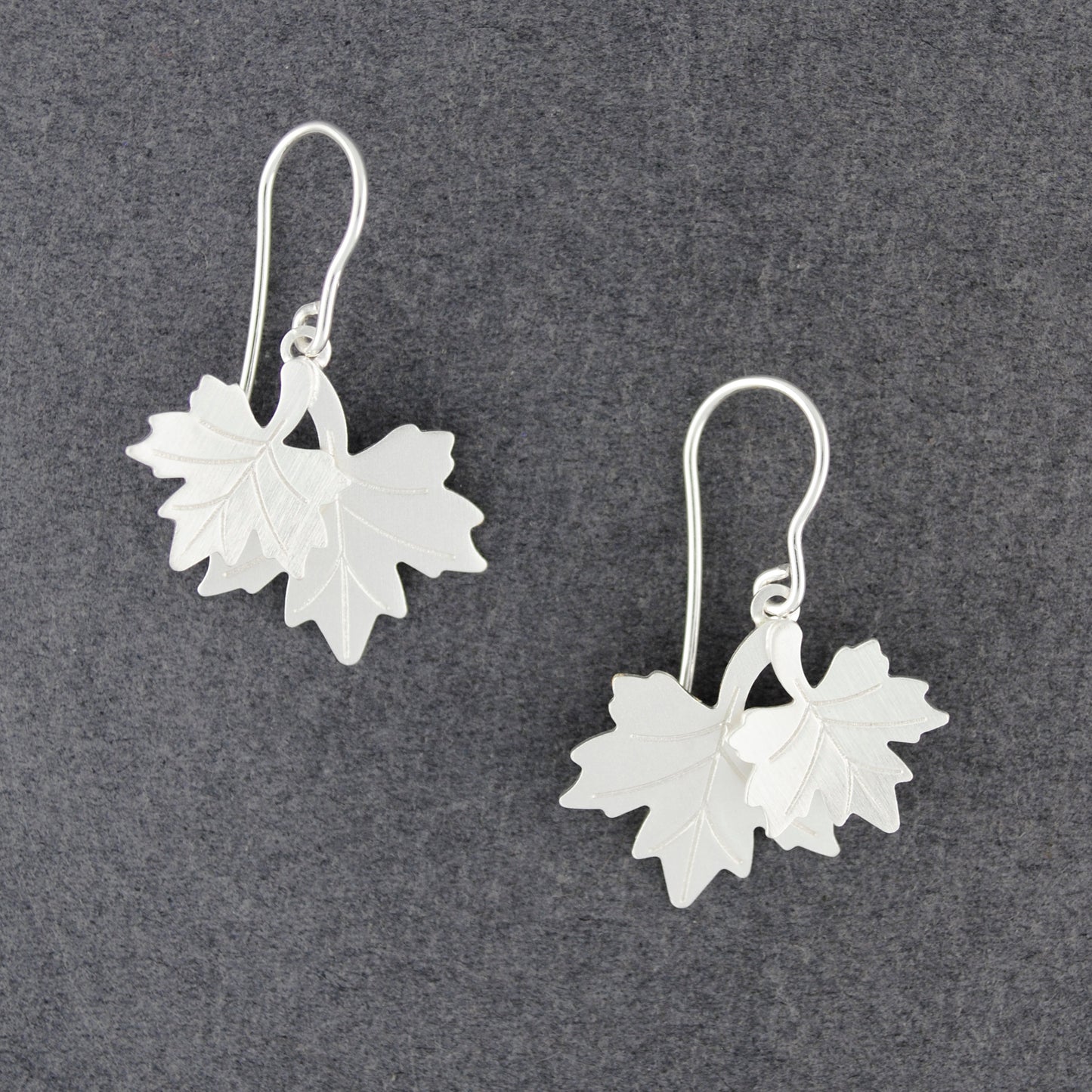 Layered Maple Leaf Earrings