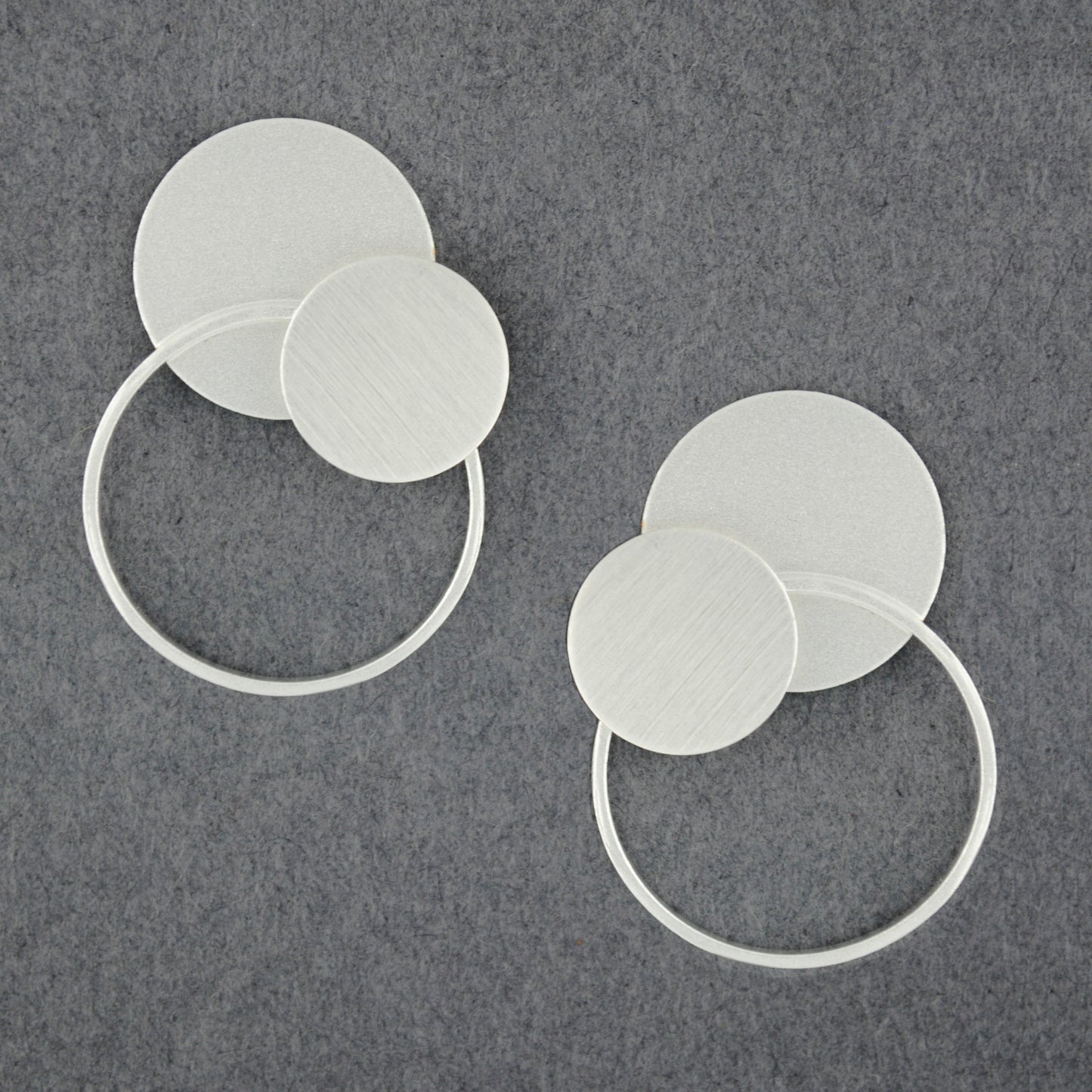 Layered Circles Post Earrings