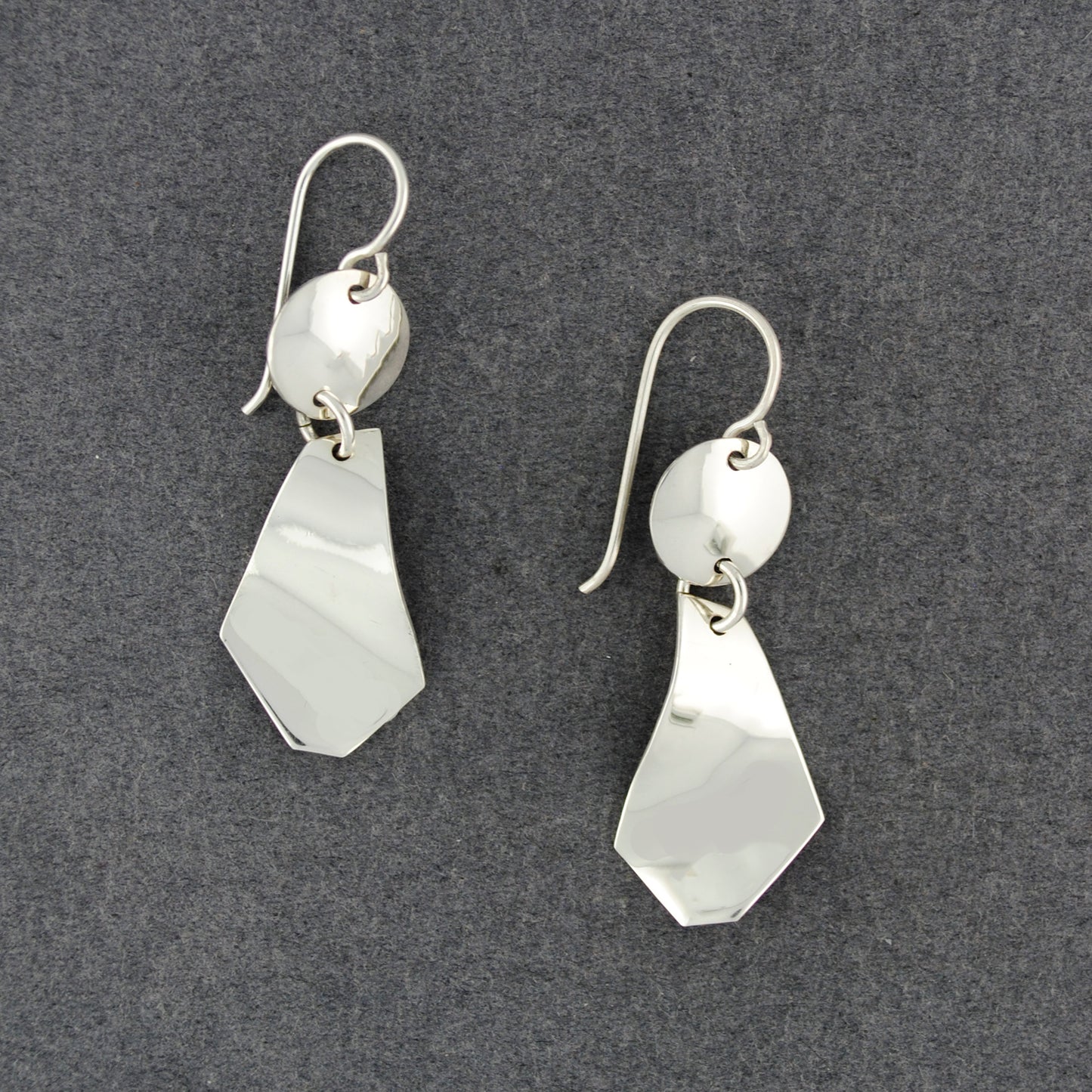 Sterling Silver Wavy Shapes Earrings