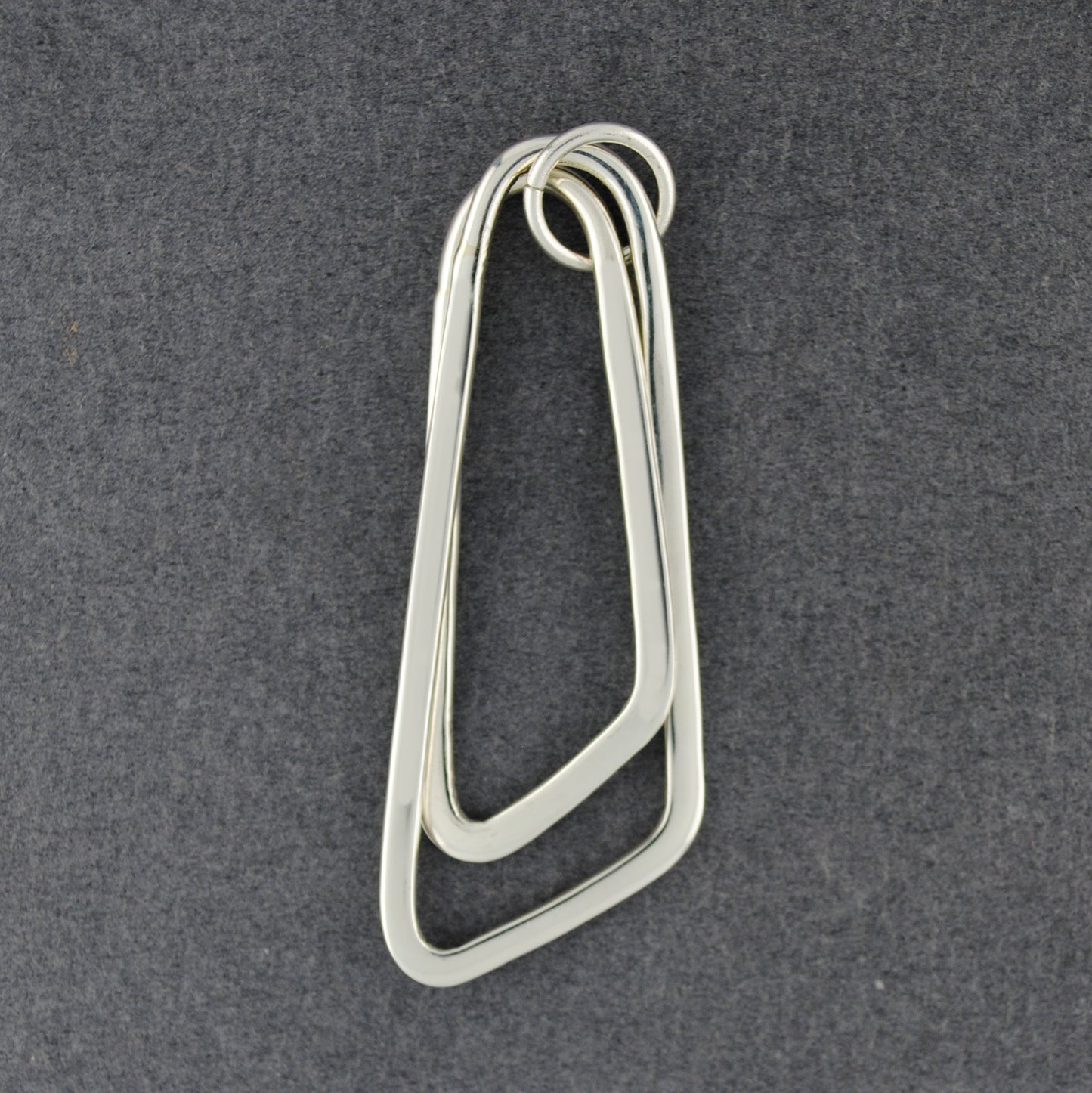 Sterling Silver Layered Drop Pendant