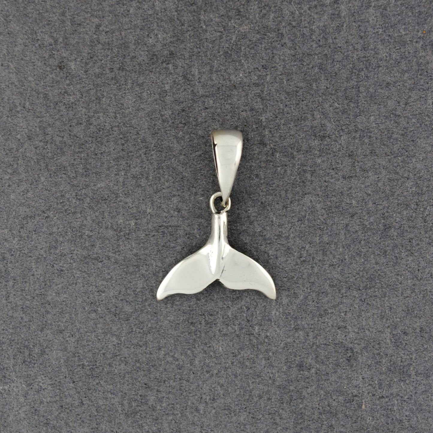 Sterling Silver Mini Whale Tail Pendant