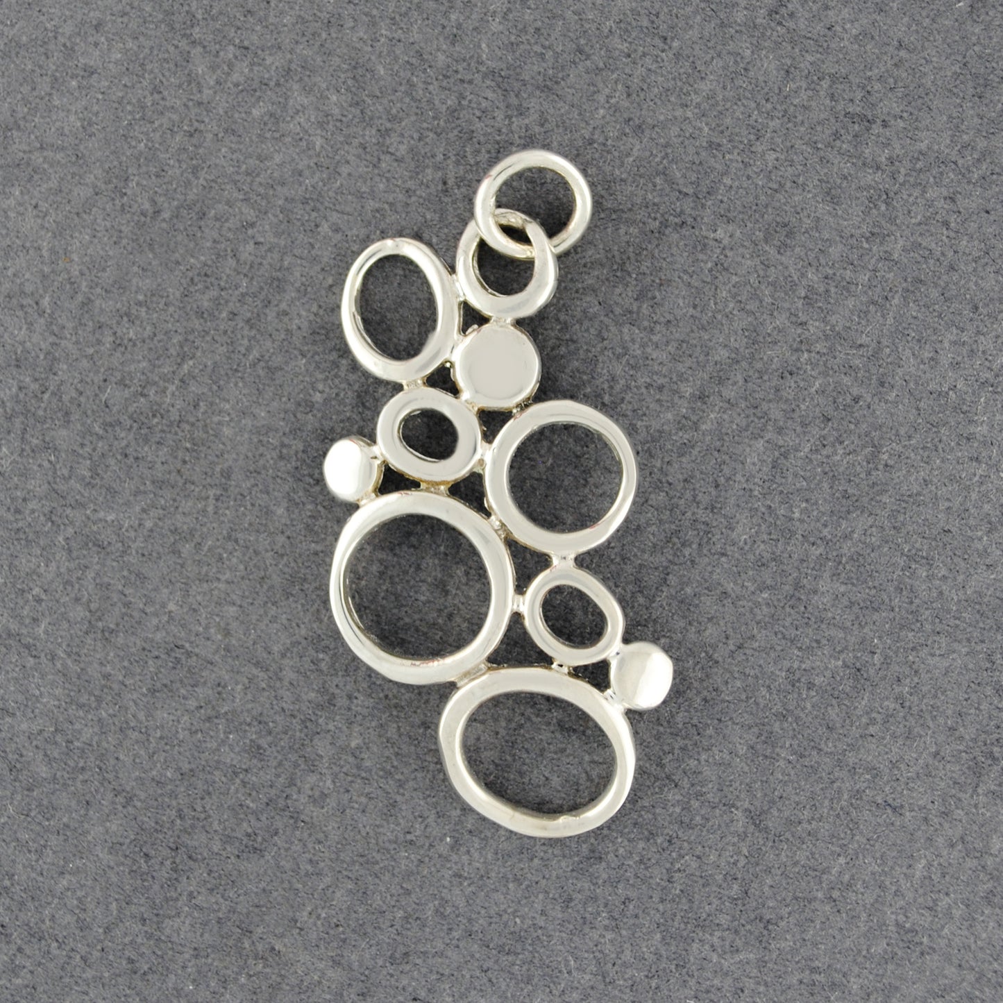 Sterling Silver Circle Pattern Pendant
