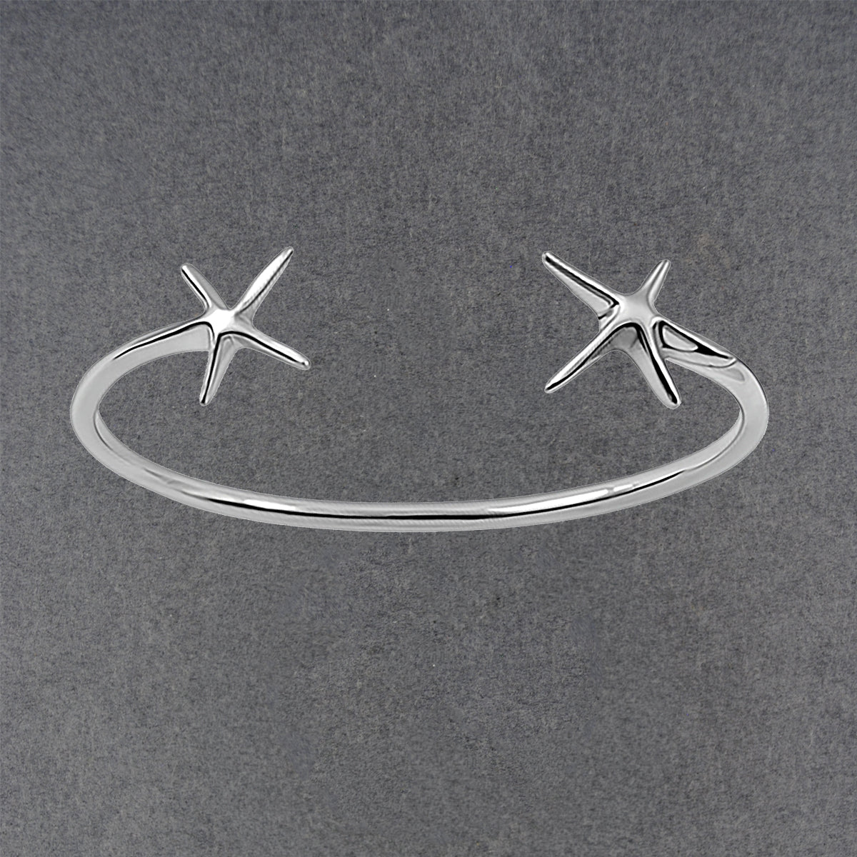 Sterling Silver Starfish Open Cuff Bracelet