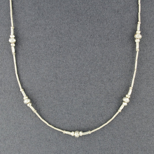 Hill Tribe Silver Sparkling Beads Necklace
