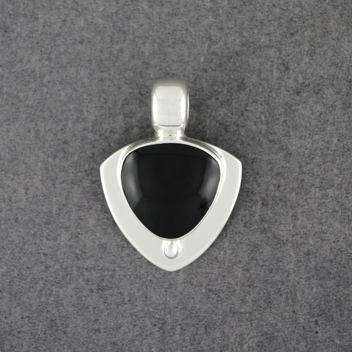 Trillion Obsidian Pendant