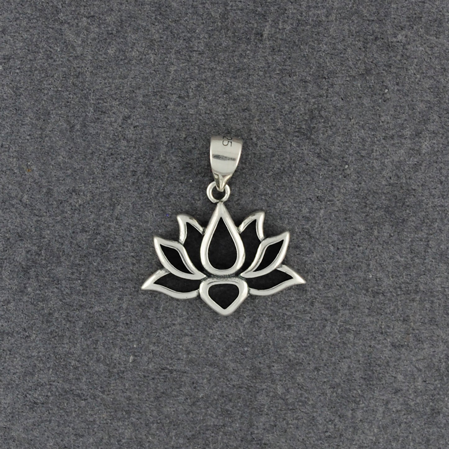 Sterling Silver Lotus Flower Pendant