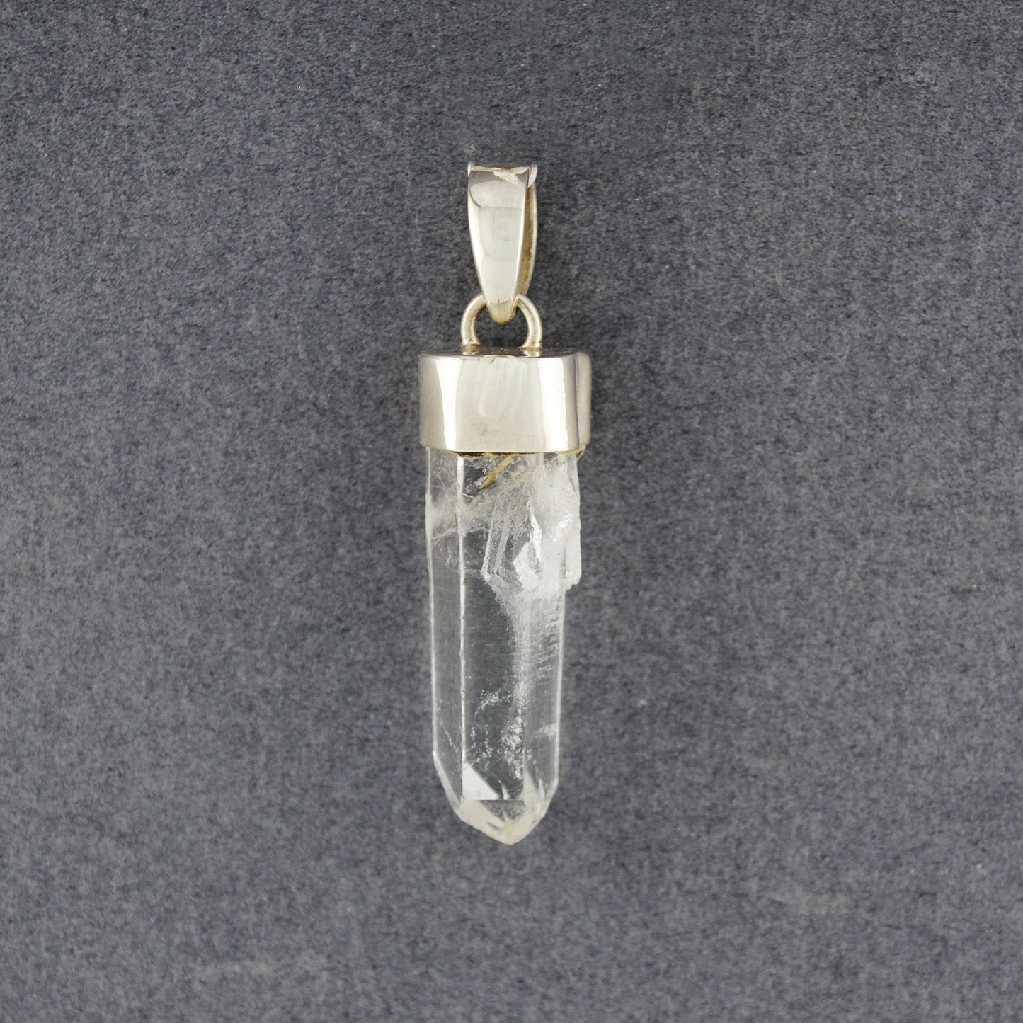 Sterling Silver Crystal Point Pendant