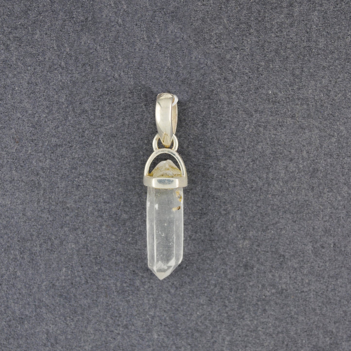 Sterling Silver Small Crystal Point Pendant