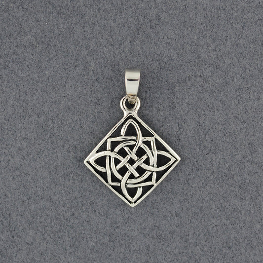 Sterling Silver Geometric Celtic Knot Pendant