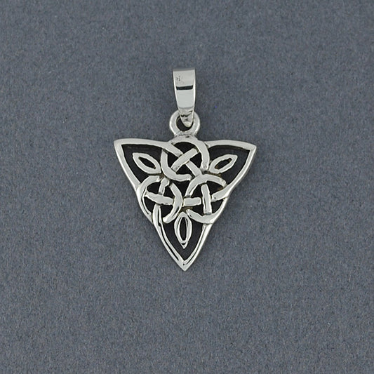 Sterling Silver Triangle Celtic Knot Pendant