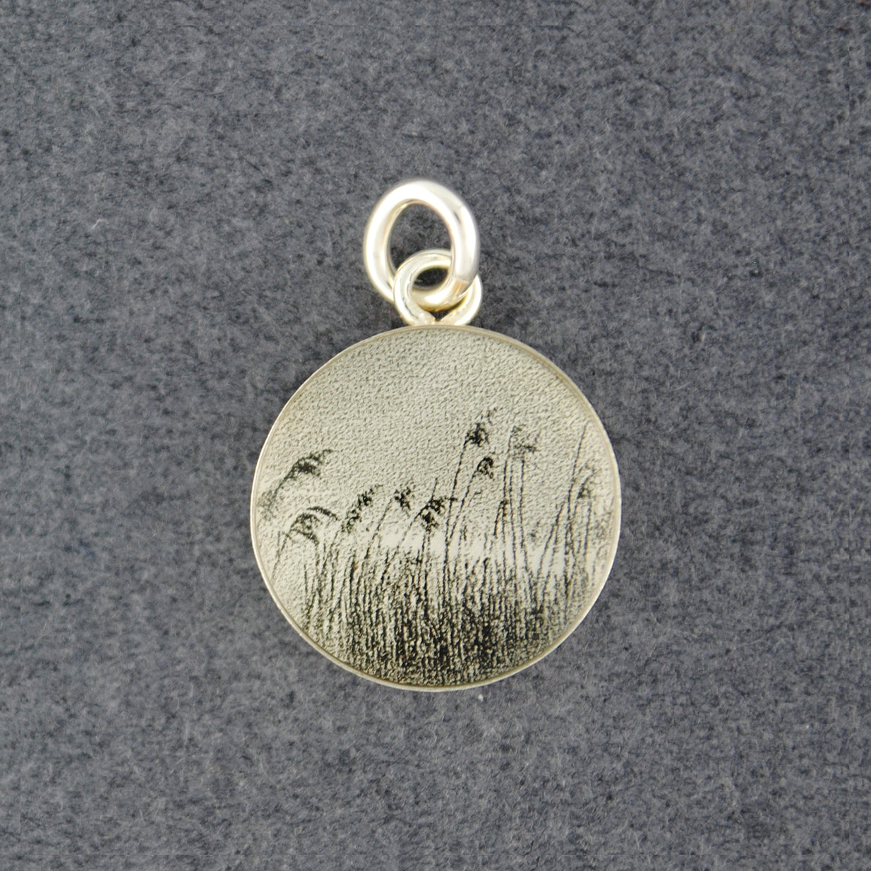 Wild Grasses - Sterling Silver and Enamel Pendant