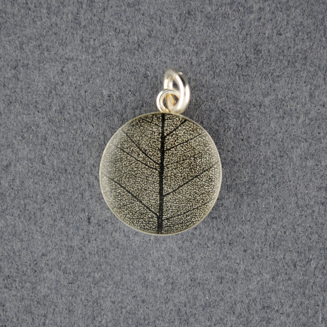 Sterling Silver Bohdi Leaf Picture Pendant