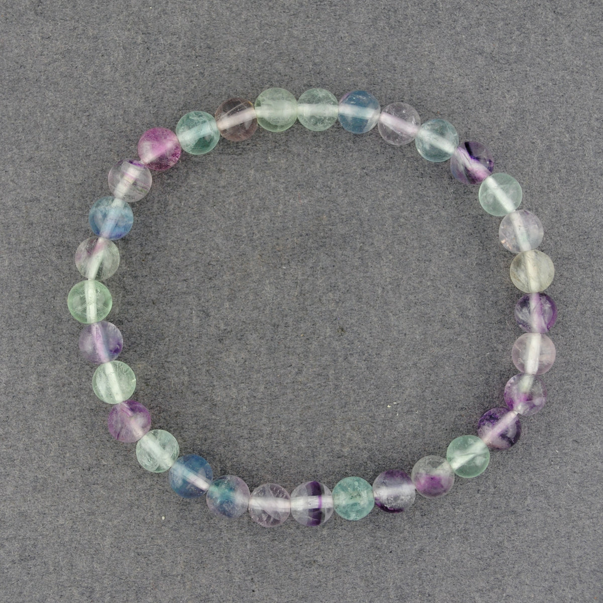Rainbow Fluorite Beaded Bracelet