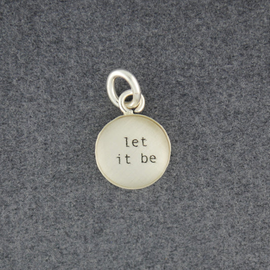 Sterling Silver Let It Be Pendant