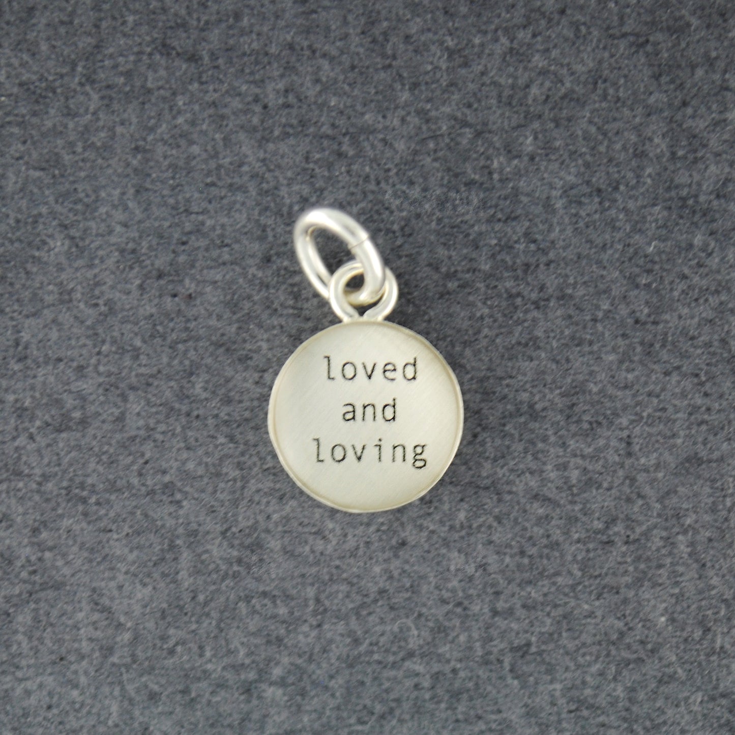 Sterling Silver Loved and Loving Pendant