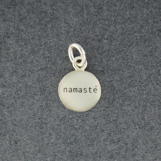 Sterling Silver Namaste Pendant