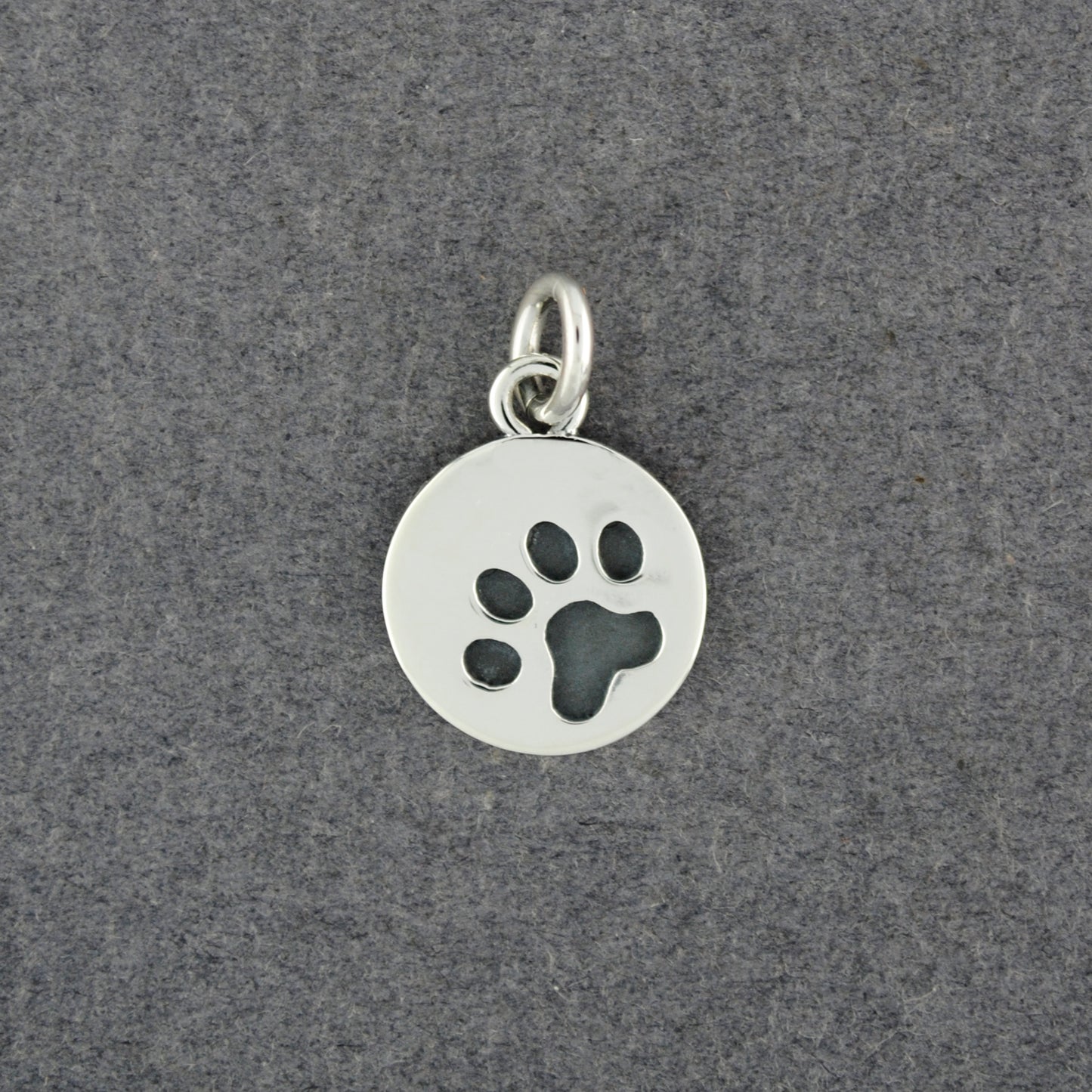 Sterling Silver Paw Print Pendant
