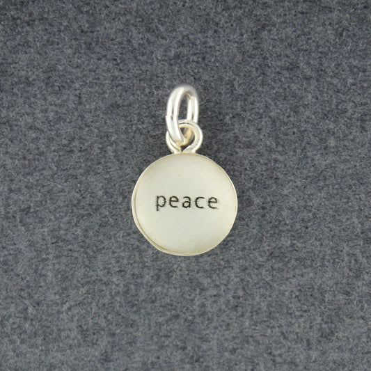 Sterling Silver Peace Pendant