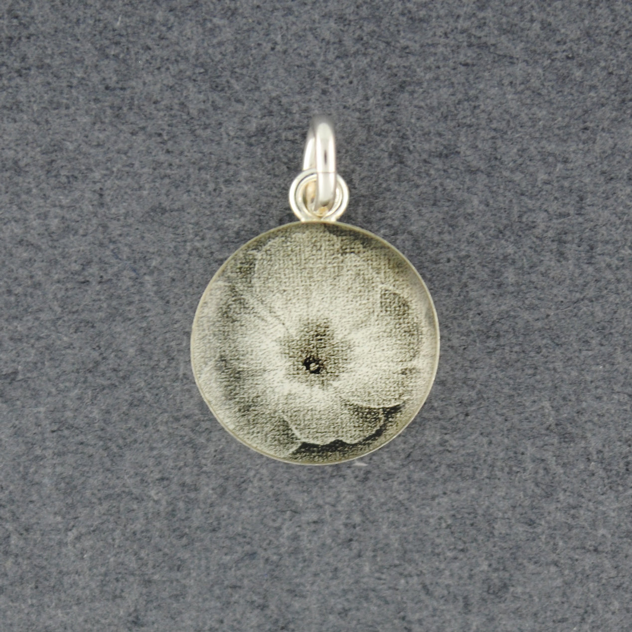Sterling Silver Primrose Picture Pendant