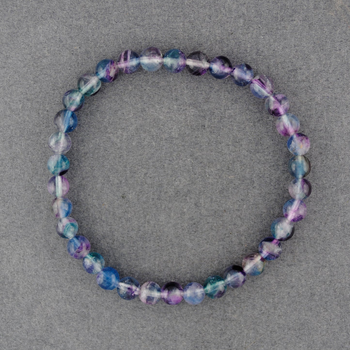 Rainbow Fluorite Beaded Bracelet