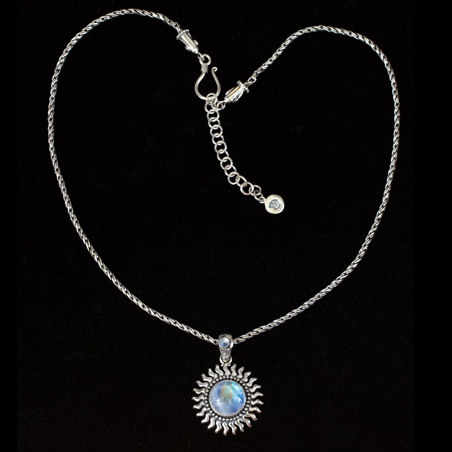 Sunburst Moonstone Necklace