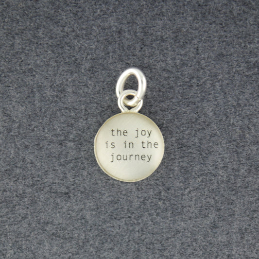 Sterling Silver The Joy Is In The Journey Pendant