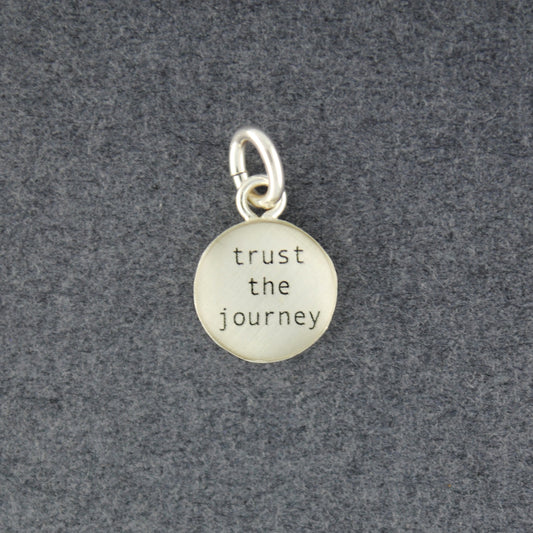 Sterling Silver Trust The Journey Pendant