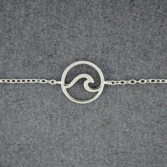 Sterling Silver Wave Bracelet