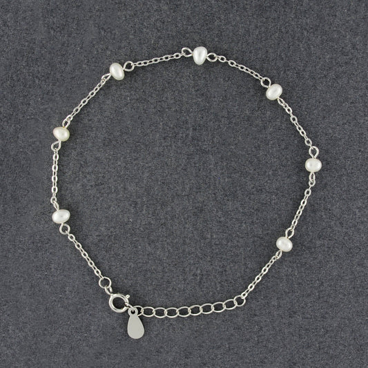 Sterling Silver Pearl Bracelet